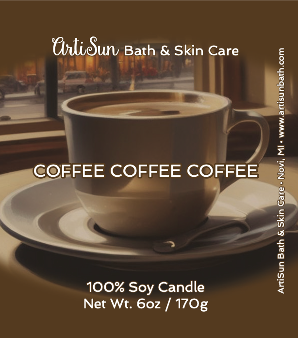 Coffee Coffee Coffee 100% Soy Candle