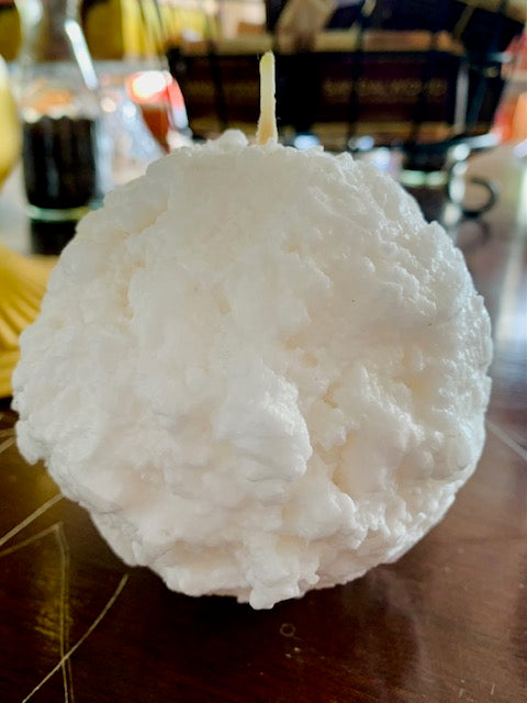 Snowball Glow Candle