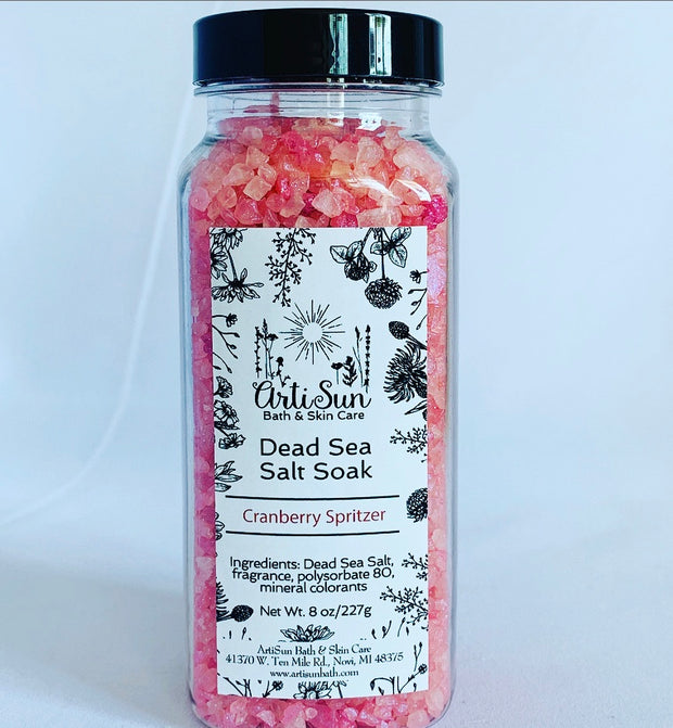 Cranberry Spritzer Salt Soak